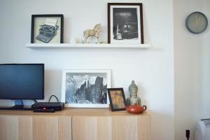 A television and/or entertainment centre at Gellért Hill Apartment