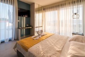 Posteľ alebo postele v izbe v ubytovaní Luxury Villa Viktorija + 23 fotografií