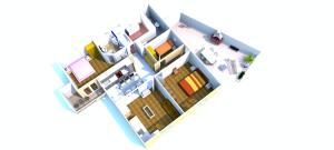 Půdorys ubytování Villa Nedika