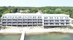 A bird's-eye view of Put-in-Bay Waterfront Condo #210