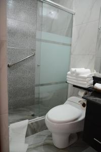 Koupelna v ubytování Altipacha Ayacucho Hotel
