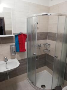 Koupelna v ubytování Apartmany Agatha