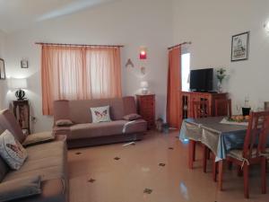a living room with a couch and a table at Apartment Marina in Slatine