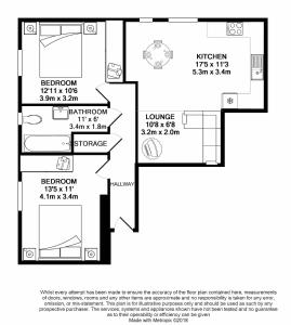 un dessin d'un plan d'étage d'une maison dans l'établissement UR City Pad - Regent Wharf, à Walsall