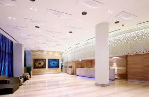 a lobby of a hospital with a waiting room at Hotel Kukdo in Seoul