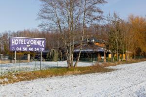 Motel D'ornex v zimě