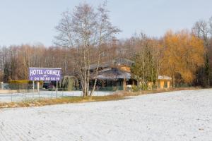 Motel D'ornex v zimě