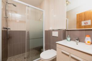 Koupelna v ubytování Motel D'ornex