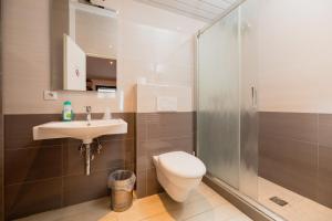 Koupelna v ubytování Motel D'ornex