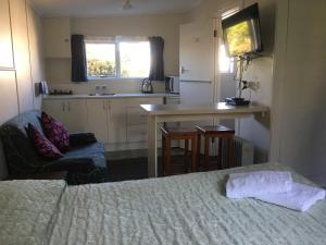 Kuchyň nebo kuchyňský kout v ubytování Alma Motel