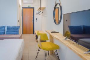Postel nebo postele na pokoji v ubytování Filippos Hotel