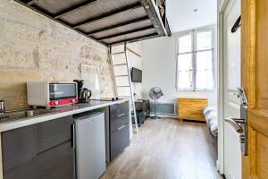 Dapur atau dapur kecil di Studios entre le Pont d' Avignon et le Palais des Papes +8 gambar
