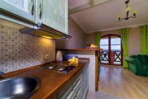 Kuchnia lub aneks kuchenny w obiekcie Apartamenty Portowe