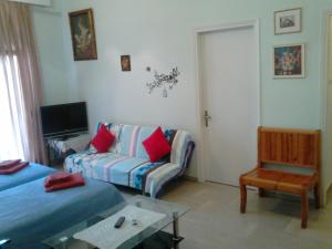 Χώρος καθιστικού στο Vasiliki's Apartment