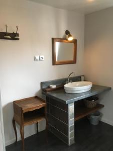 Ett badrum på Au Coeur d'Alsace Chambres d'hôtes