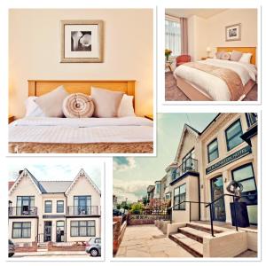 a collage of pictures of a house at The Burlington Hotel in Cleethorpes