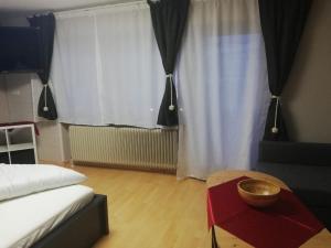 Łóżko lub łóżka w pokoju w obiekcie Apart Family Schweng