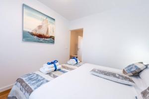 Posteľ alebo postele v izbe v ubytovaní Dubrovnik oasis