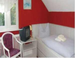 Postel nebo postele na pokoji v ubytování Hotel & Restaurant Märkische Schweiz