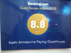 Certifikát, hodnocení, plakát nebo jiný dokument vystavený v ubytování Kashi Annapurna Guest House