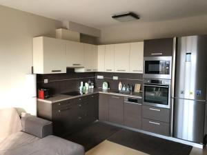Kjøkken eller kjøkkenkrok på Panorama Sunshine Apartman