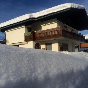 フラッハウにあるFerienwohnung Salcheggerの雪山の家