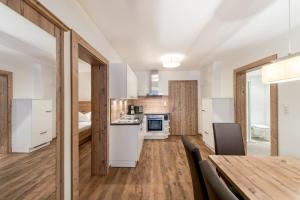 Kuchnia lub aneks kuchenny w obiekcie A Casa Saphir Appartement-Hotel