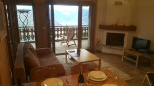 Istumisnurk majutusasutuses Appartement d'une chambre avec vue imprenable - Veysonnaz