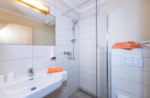 Vannituba majutusasutuses Pension Appartements Kirchenwirt