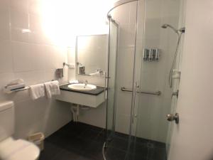 Koupelna v ubytování Allan Cunningham Motel