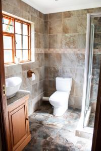 een badkamer met een toilet en een wastafel bij Chikanka in Himeville