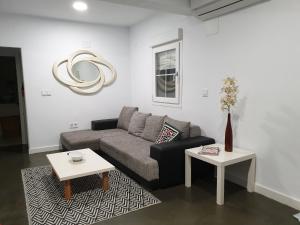 Ein Sitzbereich in der Unterkunft Moderno y Luminoso Apartamento