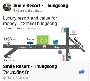 a diagram of the number of smile resort functioning at Smile Resort Thungsong in Thung Song