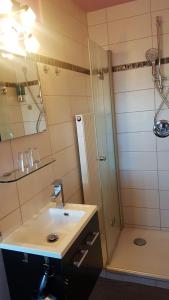 Koupelna v ubytování Hotel Leonhardihof