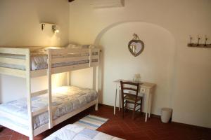 Postel nebo postele na pokoji v ubytování Podere Fichereto Tuscany Apartment in Florence countryside