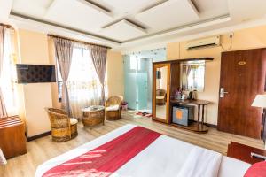 Sjónvarps- og/eða afþreyingartæki á Hotel Pokhara Goodwill