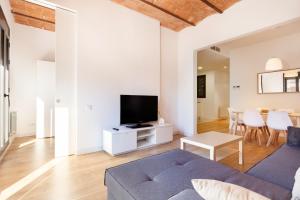 TV a/nebo společenská místnost v ubytování Akira Flats Urgell apartment