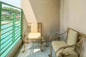 En balkon eller terrasse på Hotel Prisma