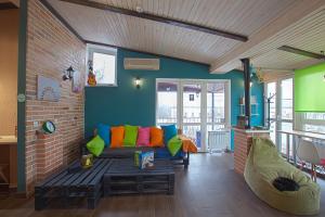 Posezení v ubytování Dream Hostel Odessa