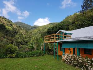 a house in a field next to a mountain at Silver Hill Select in Spa Spring +45 photos