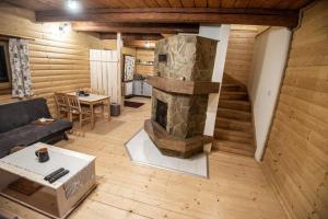 A seating area at chalupa matko a kubko