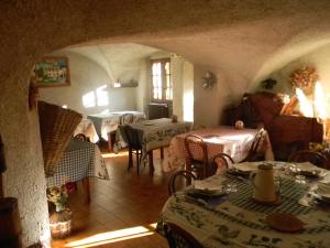 Χώρος καθιστικού στο Auberge La Cleida
