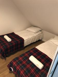 Posteľ alebo postele v izbe v ubytovaní Szczawnica Apartament Kaja