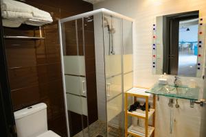 A bathroom at Casa Rural Hidalga