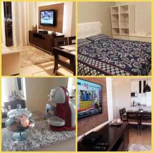 Ένα ή περισσότερα κρεβάτια σε δωμάτιο στο Olimpia Residencial Villaggio +34 φωτογραφίες