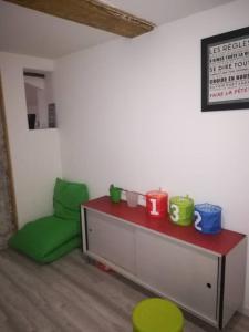 Posezení v ubytování La Calverie