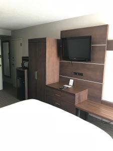 a room with a television and a bed at Holiday Inn Express Memphis Medical Center - Midtown, an IHG Hotel in Memphis