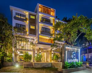 an image of a building at night at Riversoul Boutique in Siem Reap