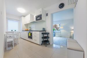 Kuchyňa alebo kuchynka v ubytovaní Apartament przy Bulwarze
