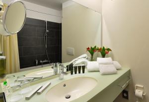 Koupelna v ubytování Landhotel Schnuck